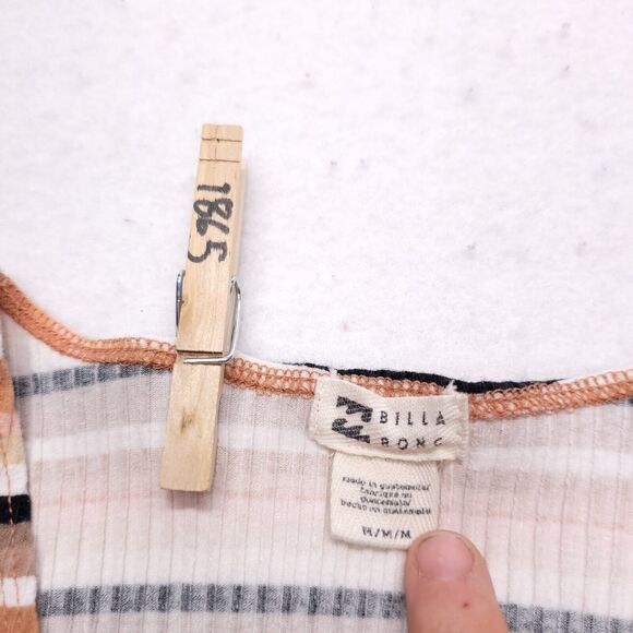 Billabong Casual V Neck Long Sleeve Top Womens Size Medium M Multi-Color - Picture 3 of 10